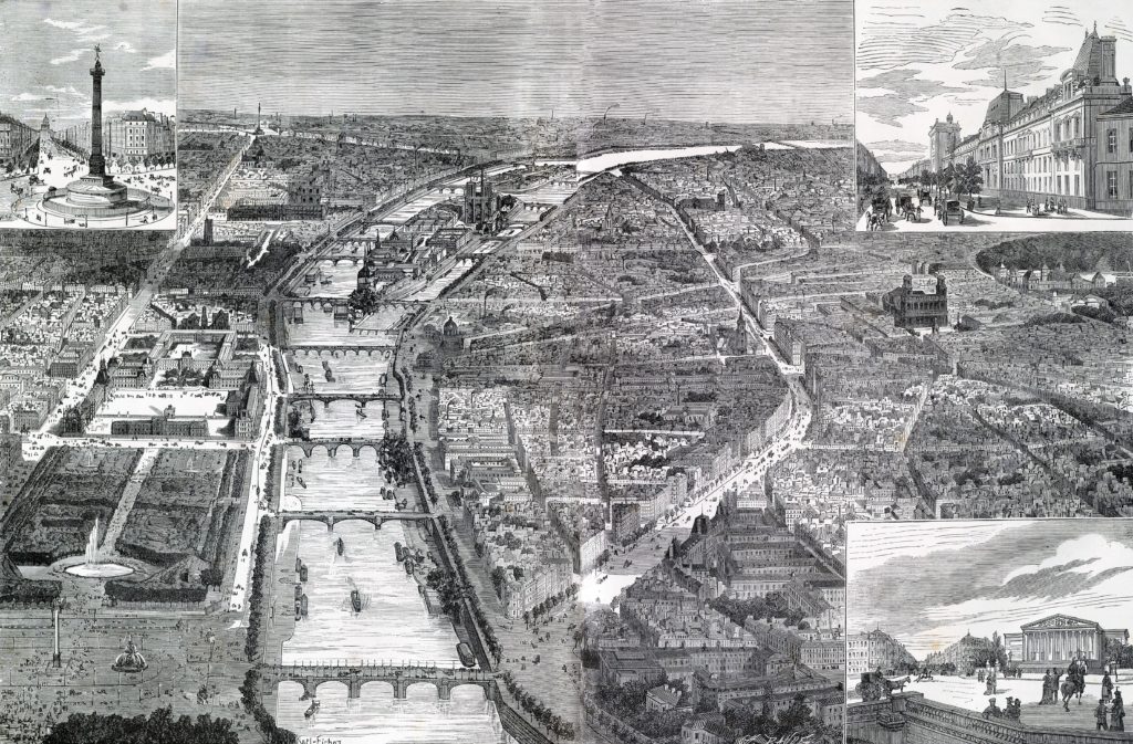 le_paris_de_lexposition-_le_nouveau_boulevard_saint-germain_dans_toute_son_etendue
